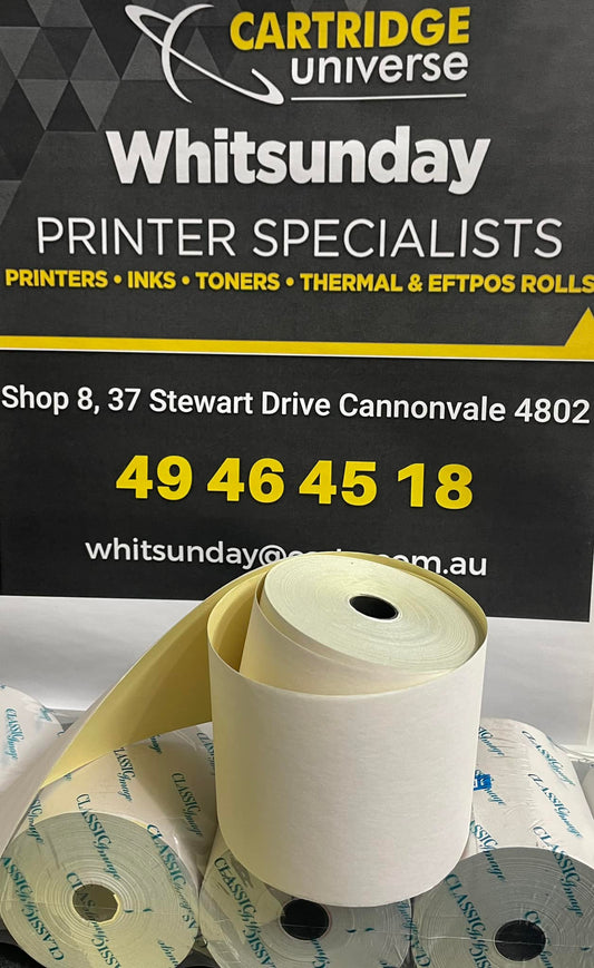76 x 76 x 11.5mm 2 Ply Rolls – Box 50 - Cartridge Universe Whitsundays
