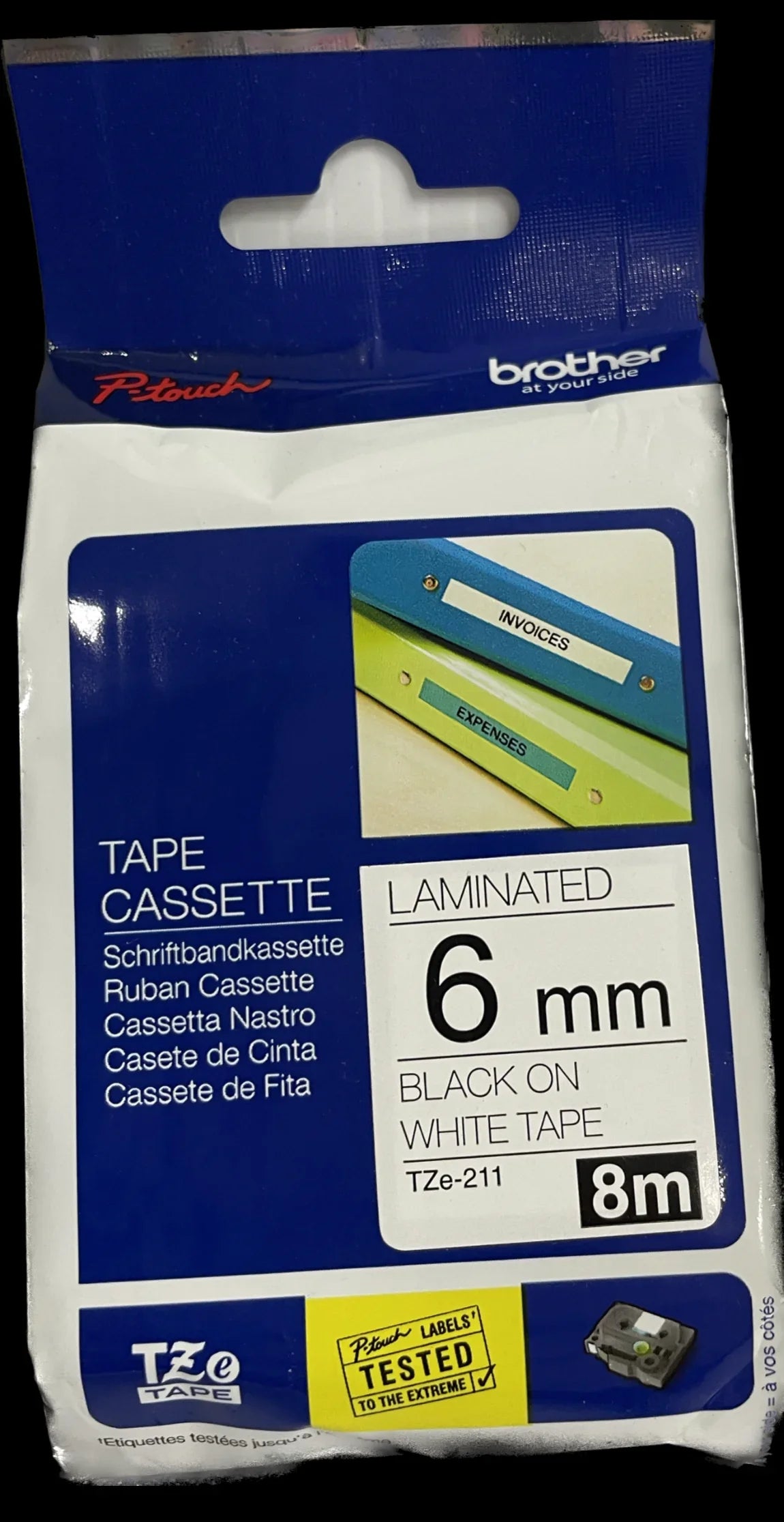 TZE 211 Brother P touch Tape - Cartridge Universe Whitsundays