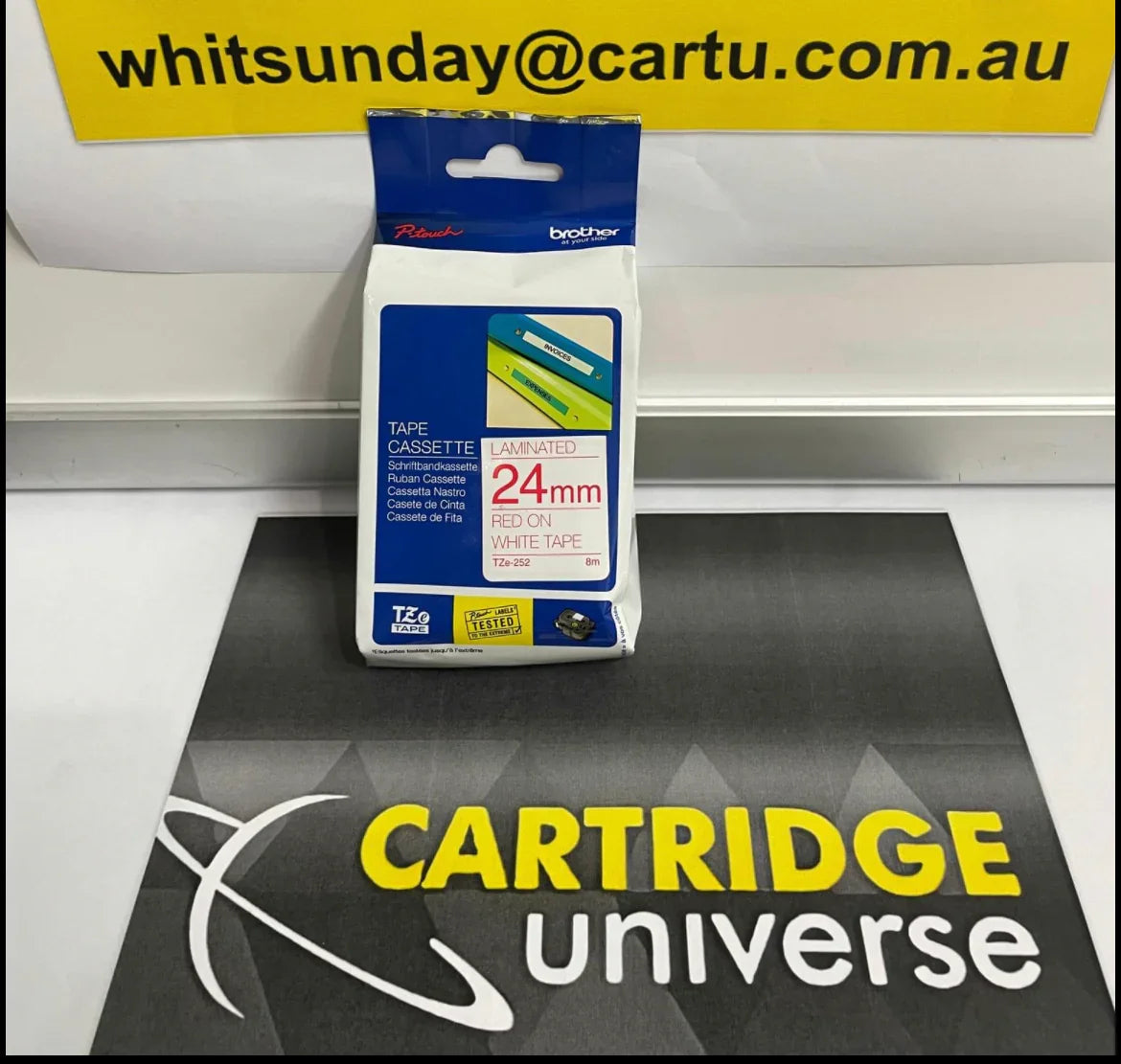 TZE 252 Brother P touch Tape - Cartridge Universe Whitsundays