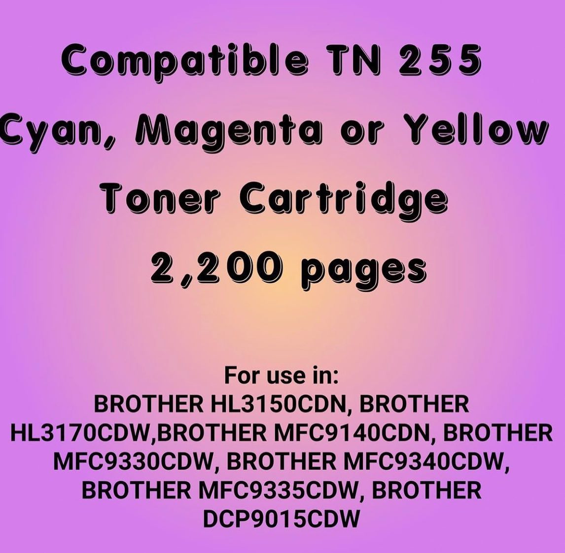 Compatible Brother TN 255 Cyan Toner - Cartridge Universe Whitsundays