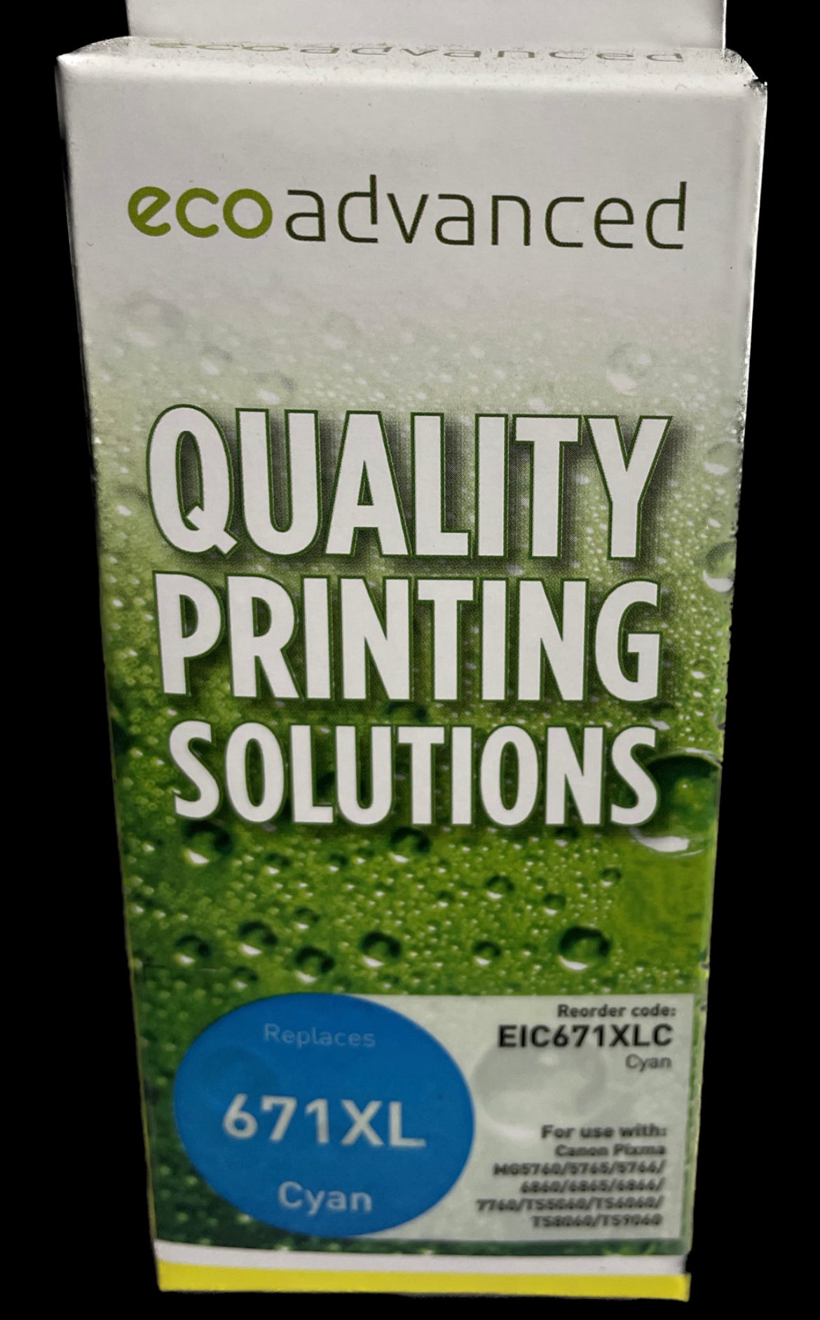 Eco Advanced Compatible Canon 671 XL Cyan Ink Cartridge - Cartridge Universe Whitsundays