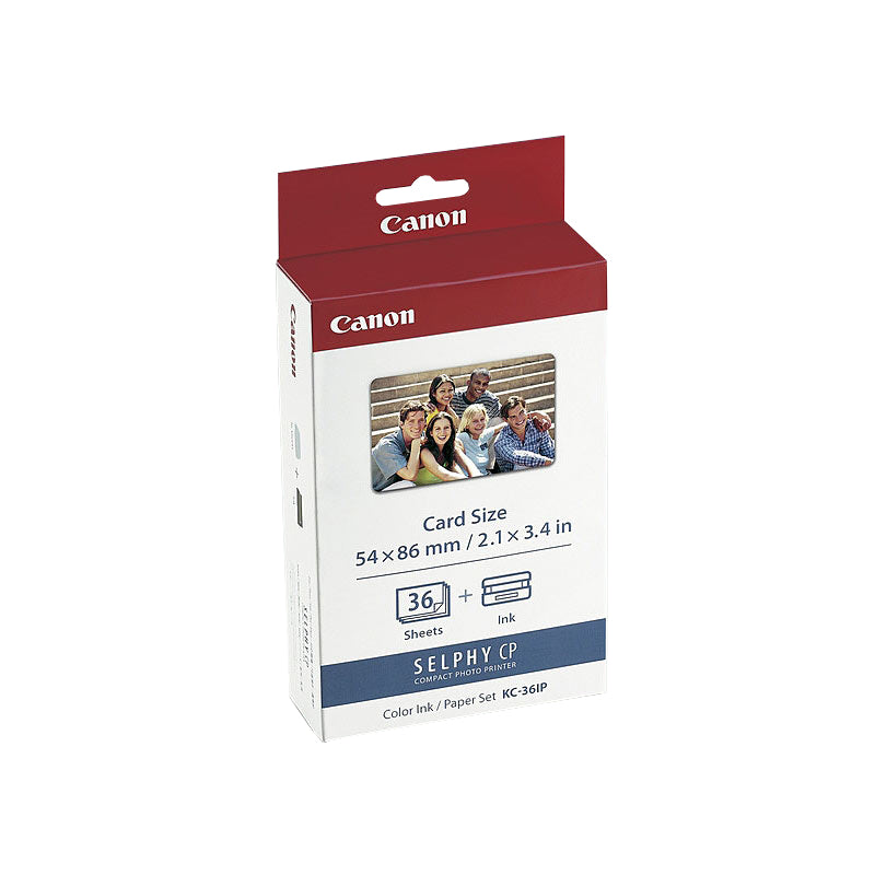 Canon Selphy CP-36IP Ink & 54x86 mm sheets Paper Pack -36 Pages - Cartridge Universe Whitsundays