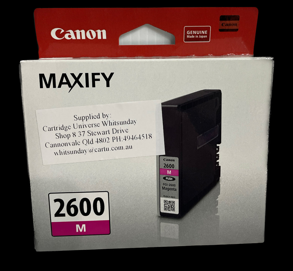 Canon PGI 2600 Magenta OEM Ink Cartridge - Cartridge Universe Whitsundays