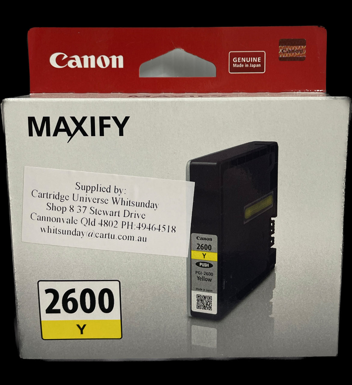 Canon PGI 2600 Yellow OEM Ink Cartridge - Cartridge Universe Whitsundays