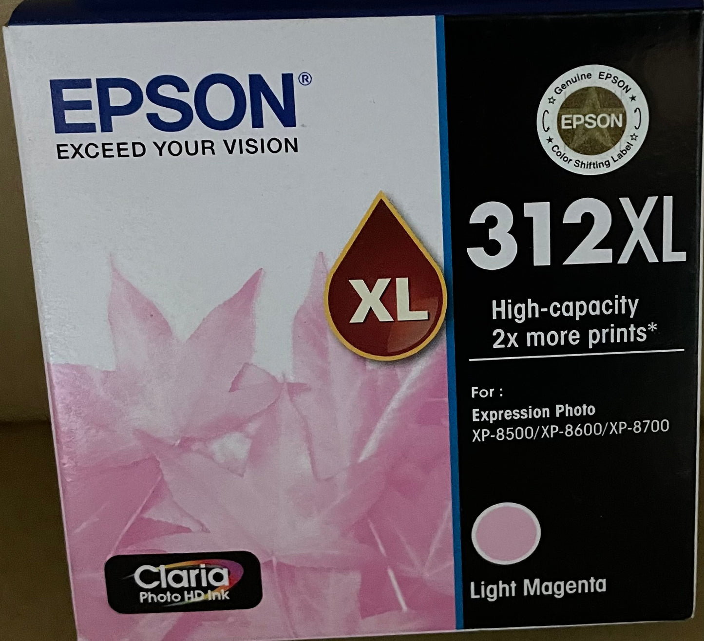 Epson 312XL Light Magenta OEM Ink Cartridge - Cartridge Universe Whitsundays