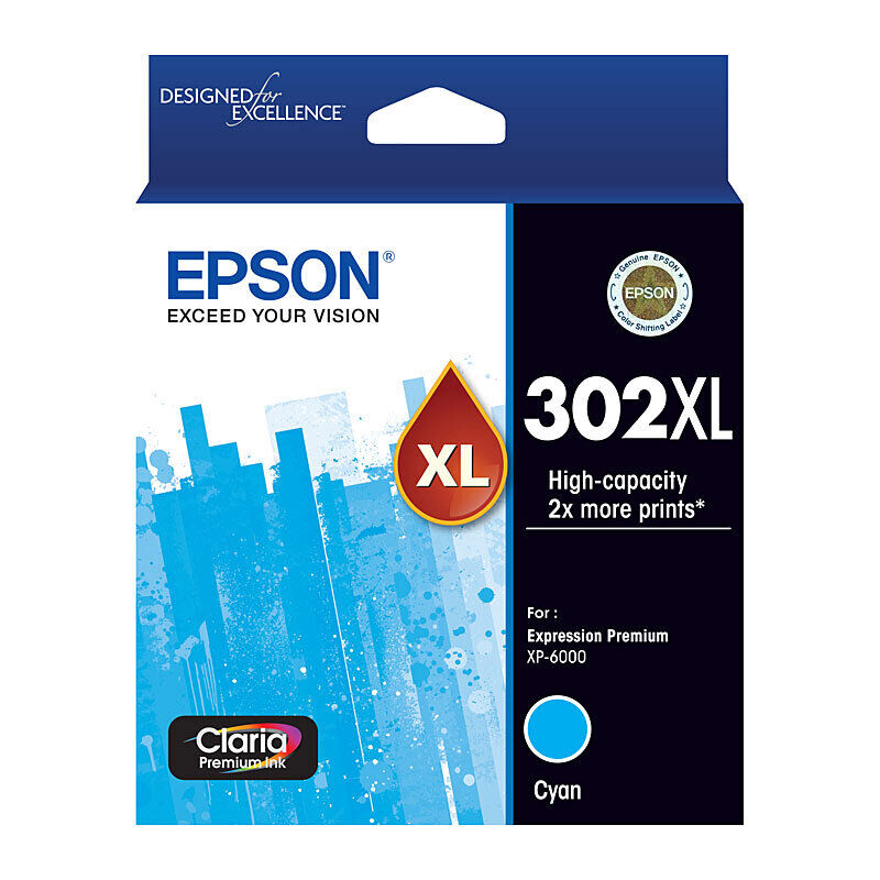 Epson 302 XL Cyan OEM Ink Cartridge
