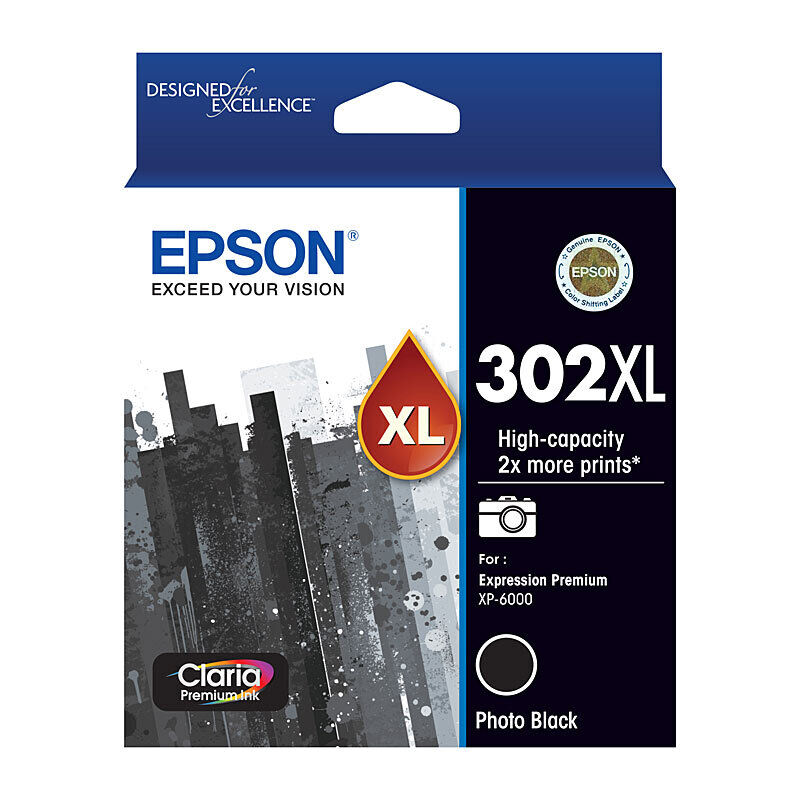 Epson 302 XL PHOTO Black OEM Ink Cartridge