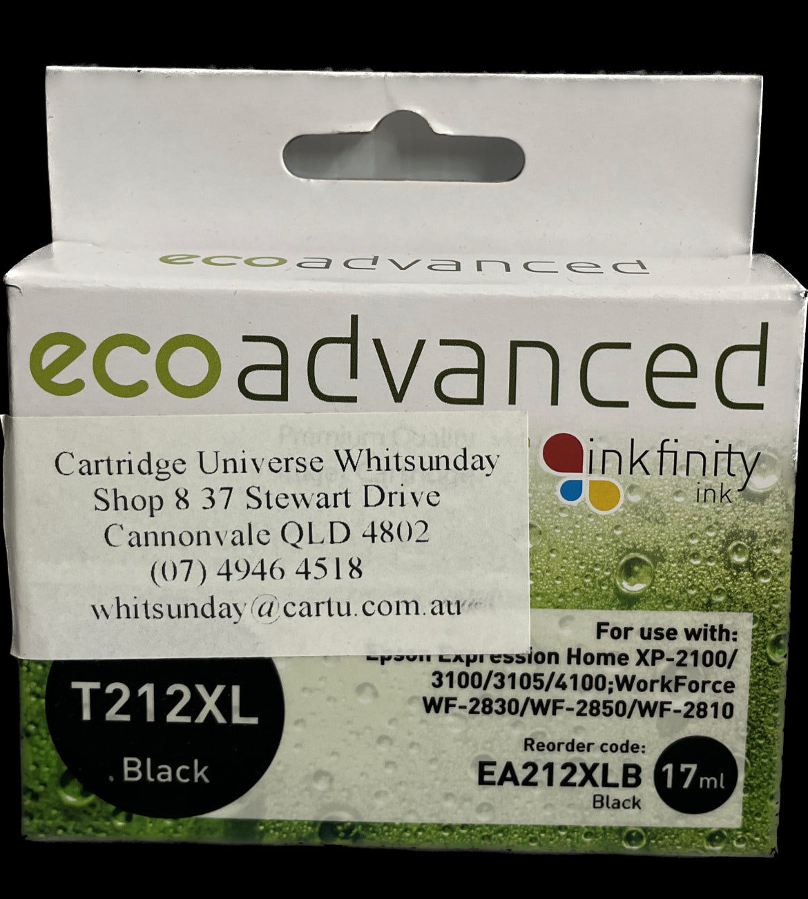 Eco Advanced Compatible Epson 212XL Black Ink Cartridge - Cartridge Universe Whitsundays
