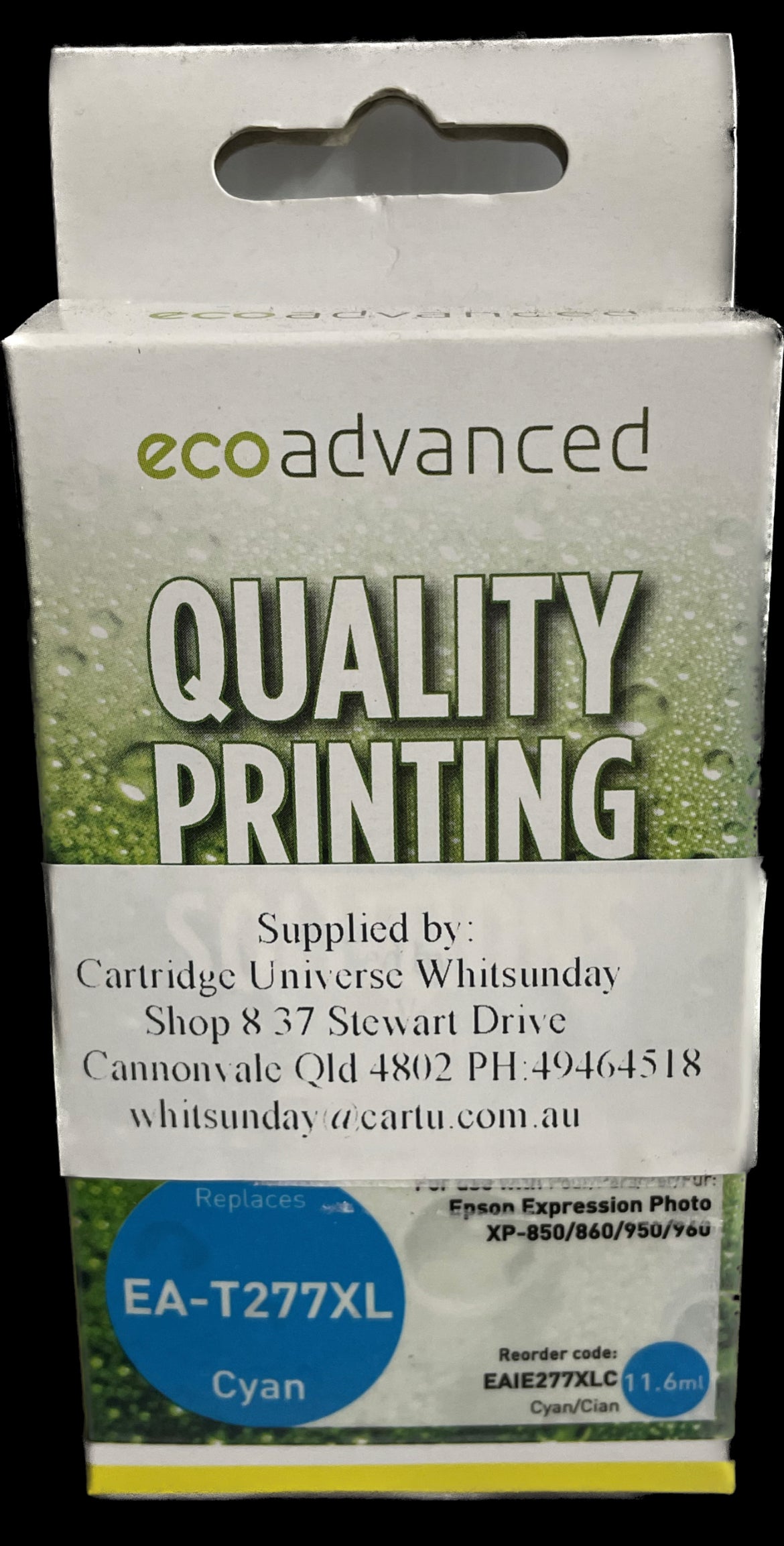 Eco Advanced Epson 277XL Cyan Compatible Ink Cartridge - Cartridge Universe Whitsundays