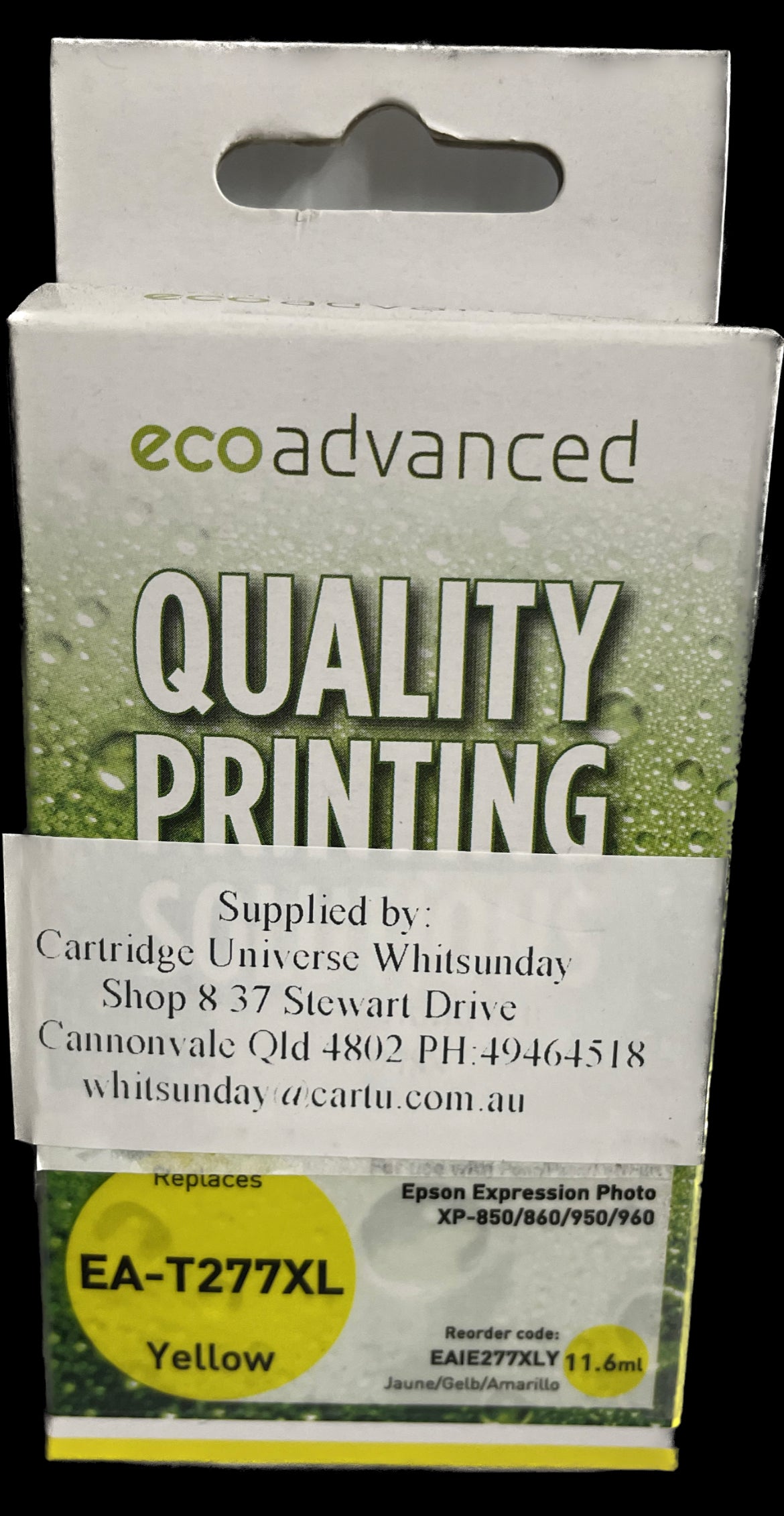 Eco Advanced Epson 277XL Yellow Compatible Ink Cartridge - Cartridge Universe Whitsundays