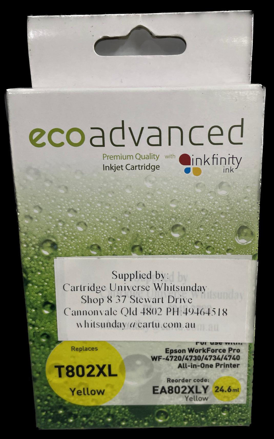 Eco Advanced Epson 802XL Yellow Compatible Ink Cartridge - Cartridge Universe Whitsundays