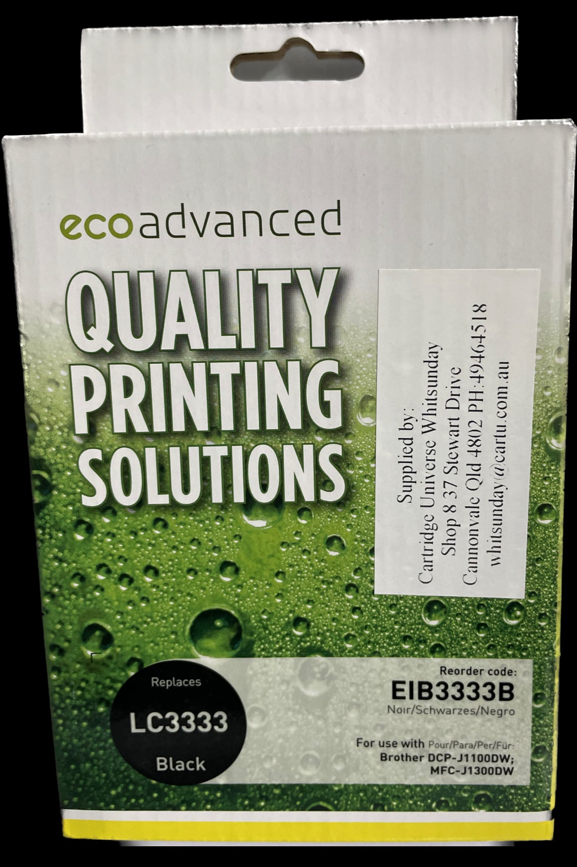 Eco Advanced Compatible Brother 3333 Black Ink Cartridge - Cartridge Universe Whitsundays