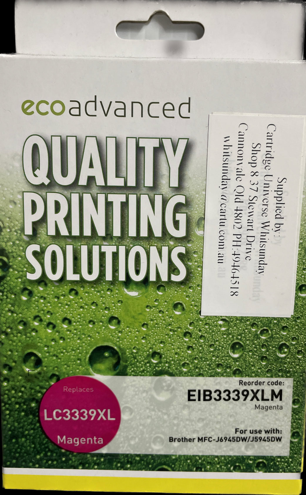 Eco Advanced Compatible Brother LC 3339 XL Magenta Ink Cartridge - Cartridge Universe Whitsundays