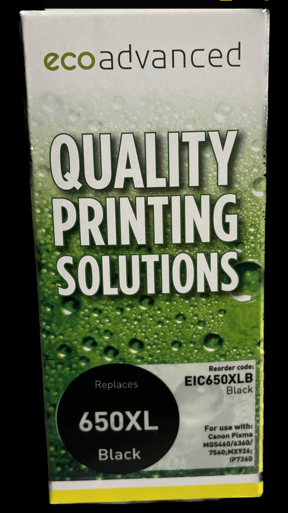 Eco Advanced Compatible Canon 650 XL BK Ink Cartridge - Cartridge Universe Whitsundays