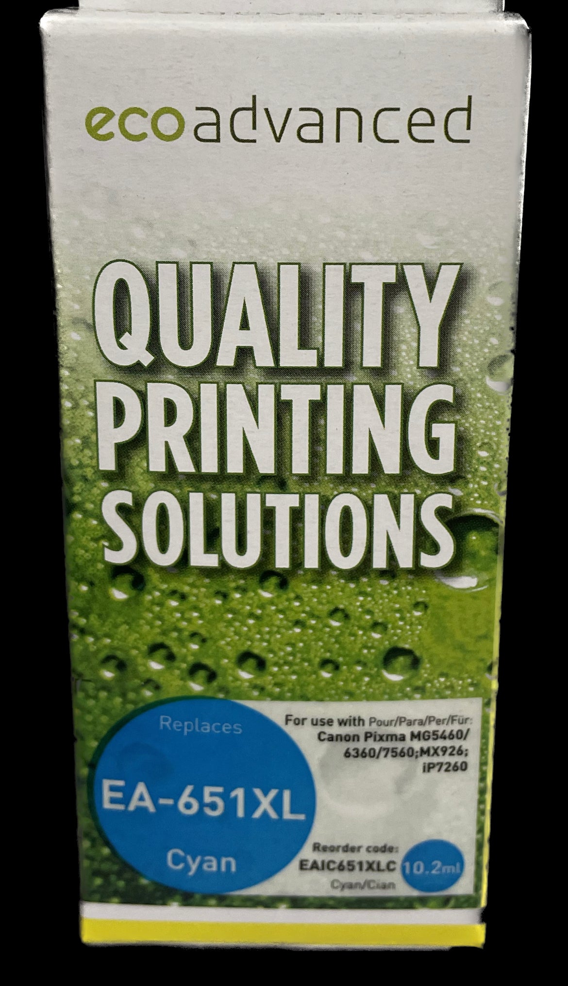 Eco Advanced Compatible Canon 651 XL Cyan Ink Cartridge - Cartridge Universe Whitsundays