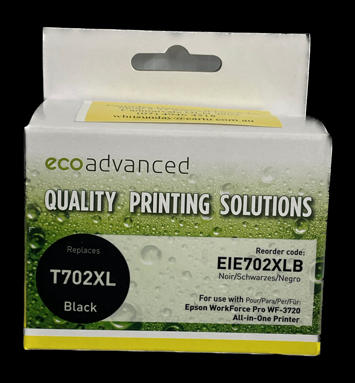 Eco Advanced Compatible Epson 702XL Black Ink Cartridge - Cartridge Universe Whitsundays