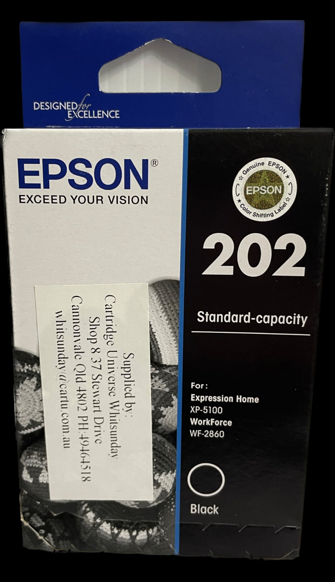 Epson 202 Black Ink Cartridge (OEM) - Cartridge Universe Whitsundays