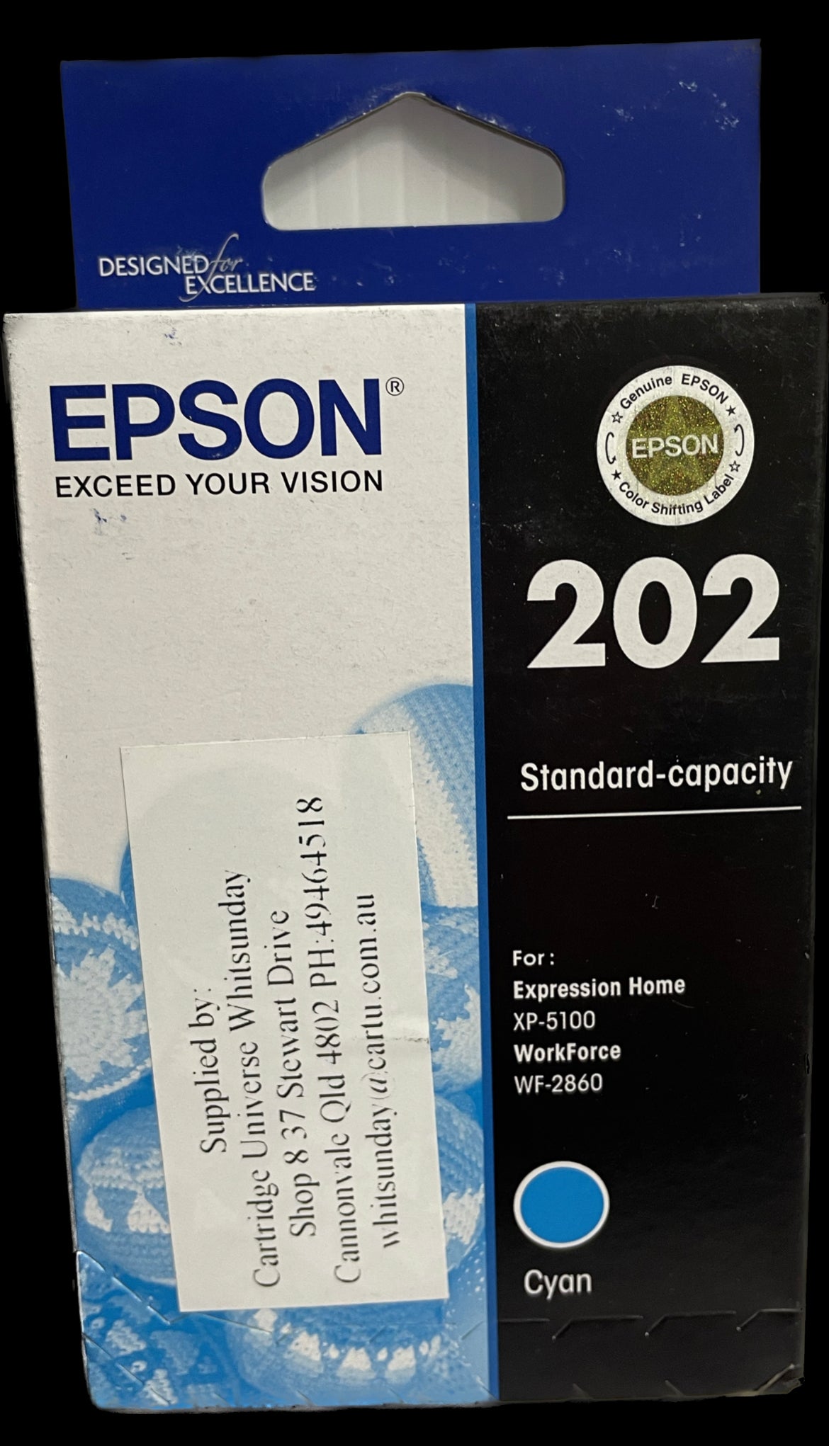 Epson 202 Cyan Ink Cartridge (OEM) - Cartridge Universe Whitsundays