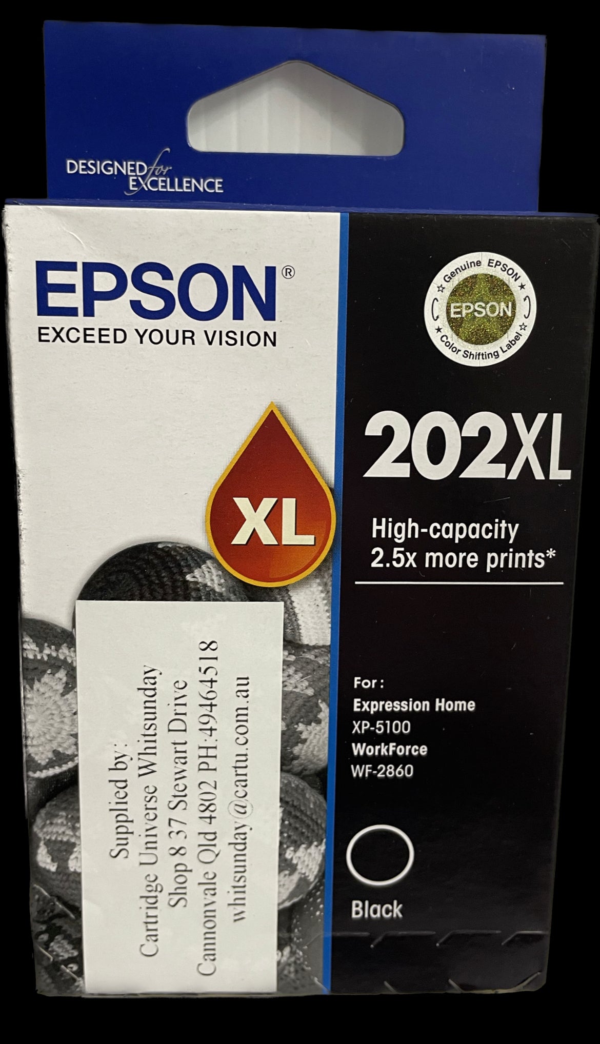 Epson 202 XL Black Ink Cartridge (OEM) - Cartridge Universe Whitsundays