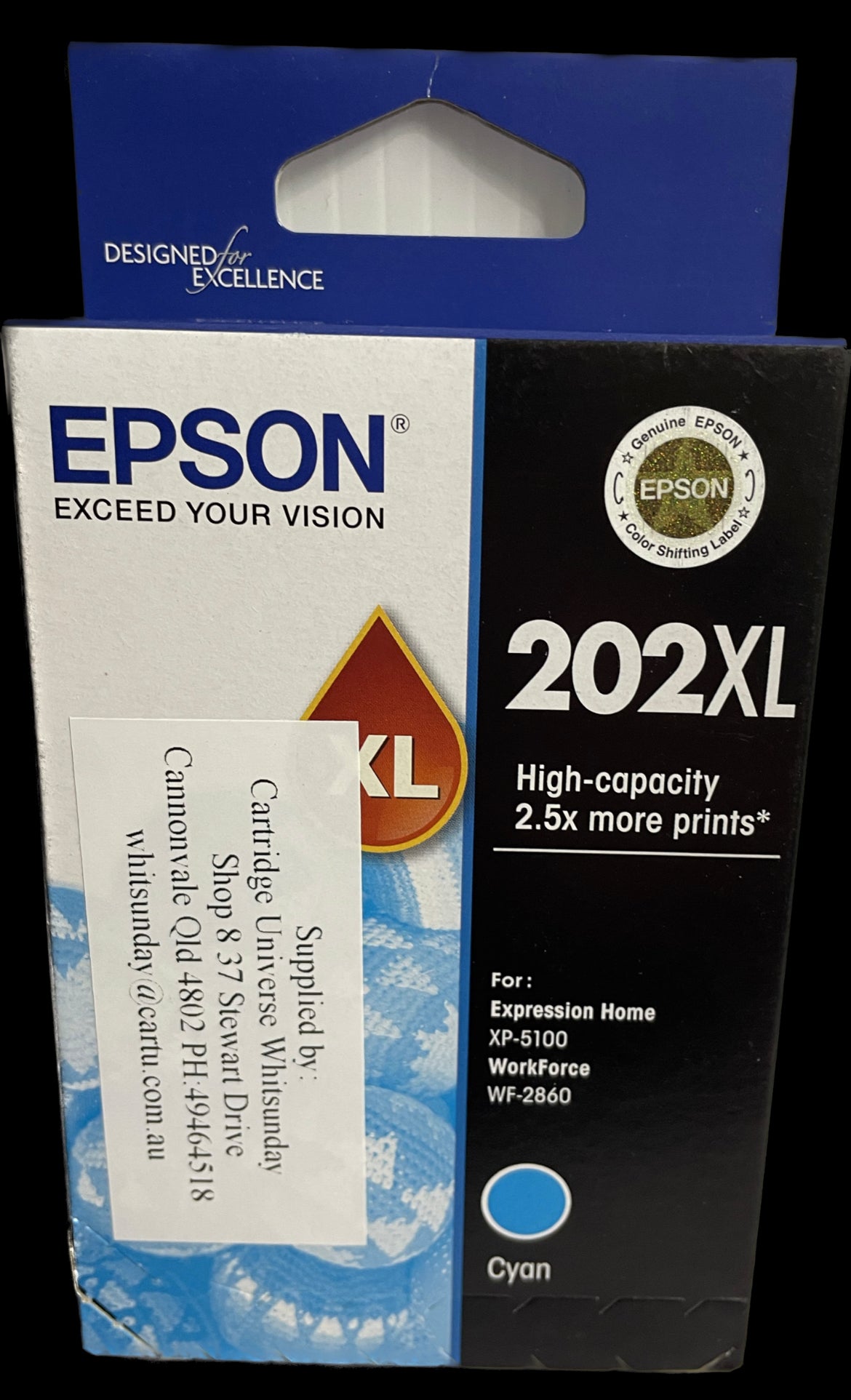 Epson 202 XL Cyan Ink Cartridge (OEM) - Cartridge Universe Whitsundays