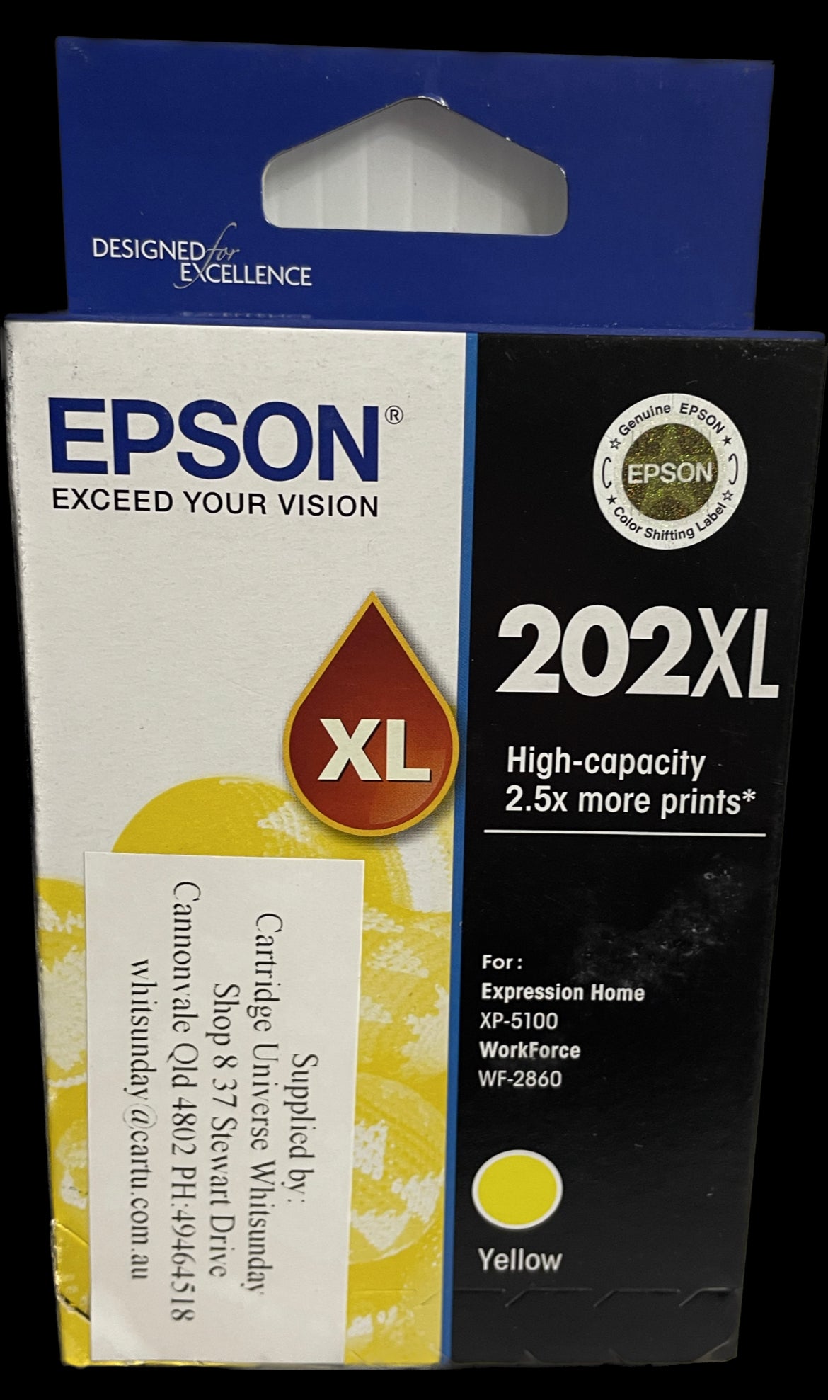 Epson 202 XL Yellow Ink Cartridge (OEM) - Cartridge Universe Whitsundays