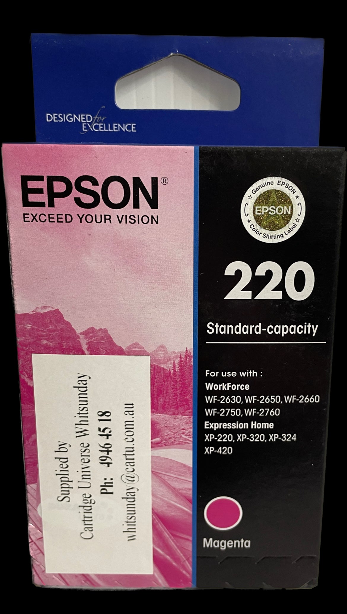 Epson 220 Magenta OEM Ink Cartridge - Cartridge Universe Whitsundays