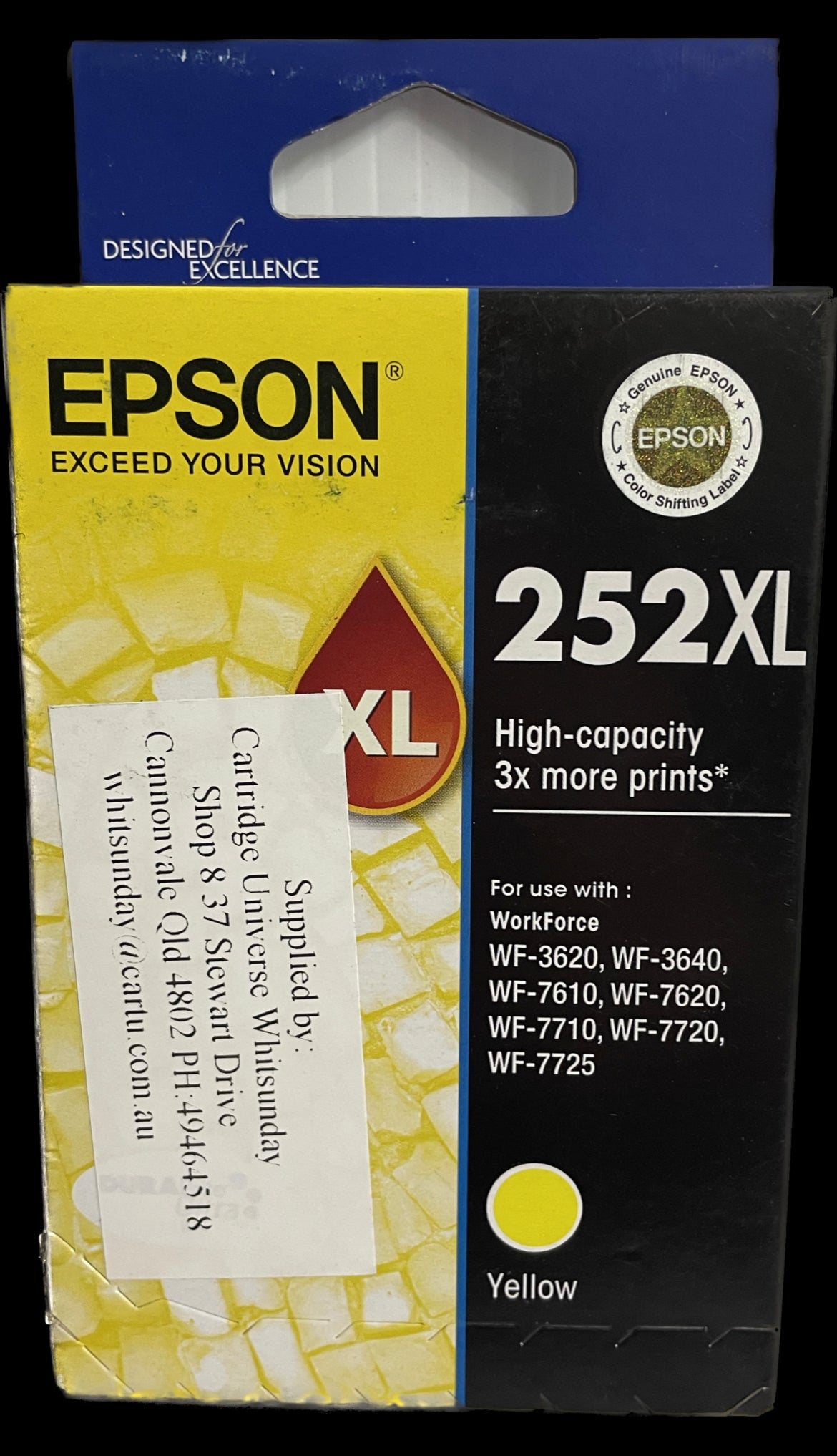 Epson 252XL Yellow OEM Ink Cartridge - Cartridge Universe Whitsundays