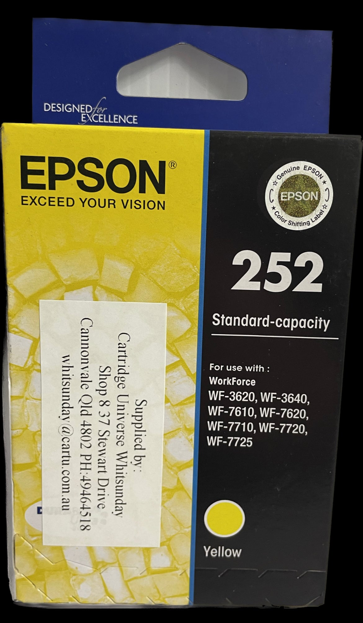 Epson 252 Yellow OEM Ink Cartridge - Cartridge Universe Whitsundays