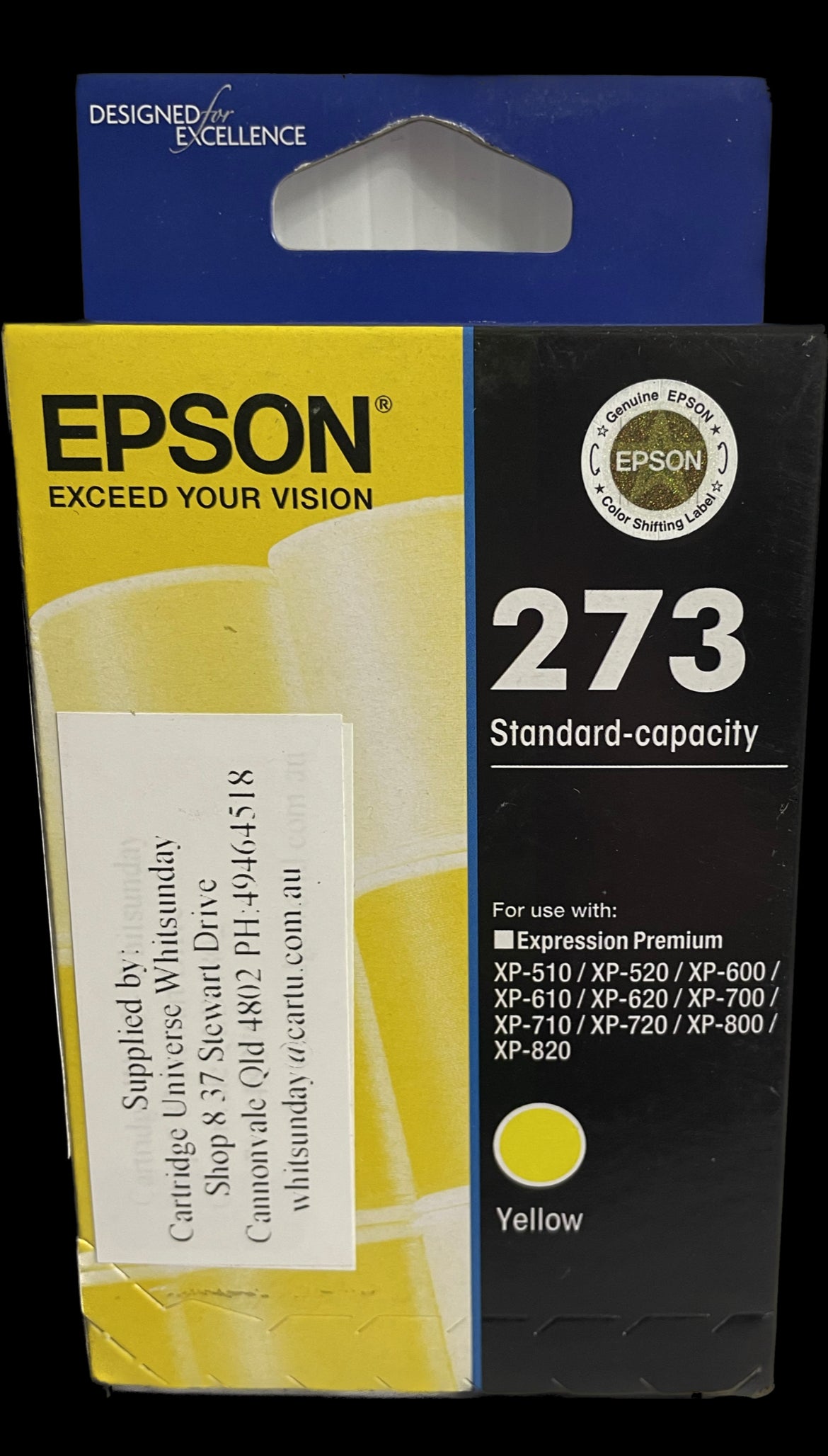 Epson 273 Yellow OEM Ink Cartridge - Cartridge Universe Whitsundays