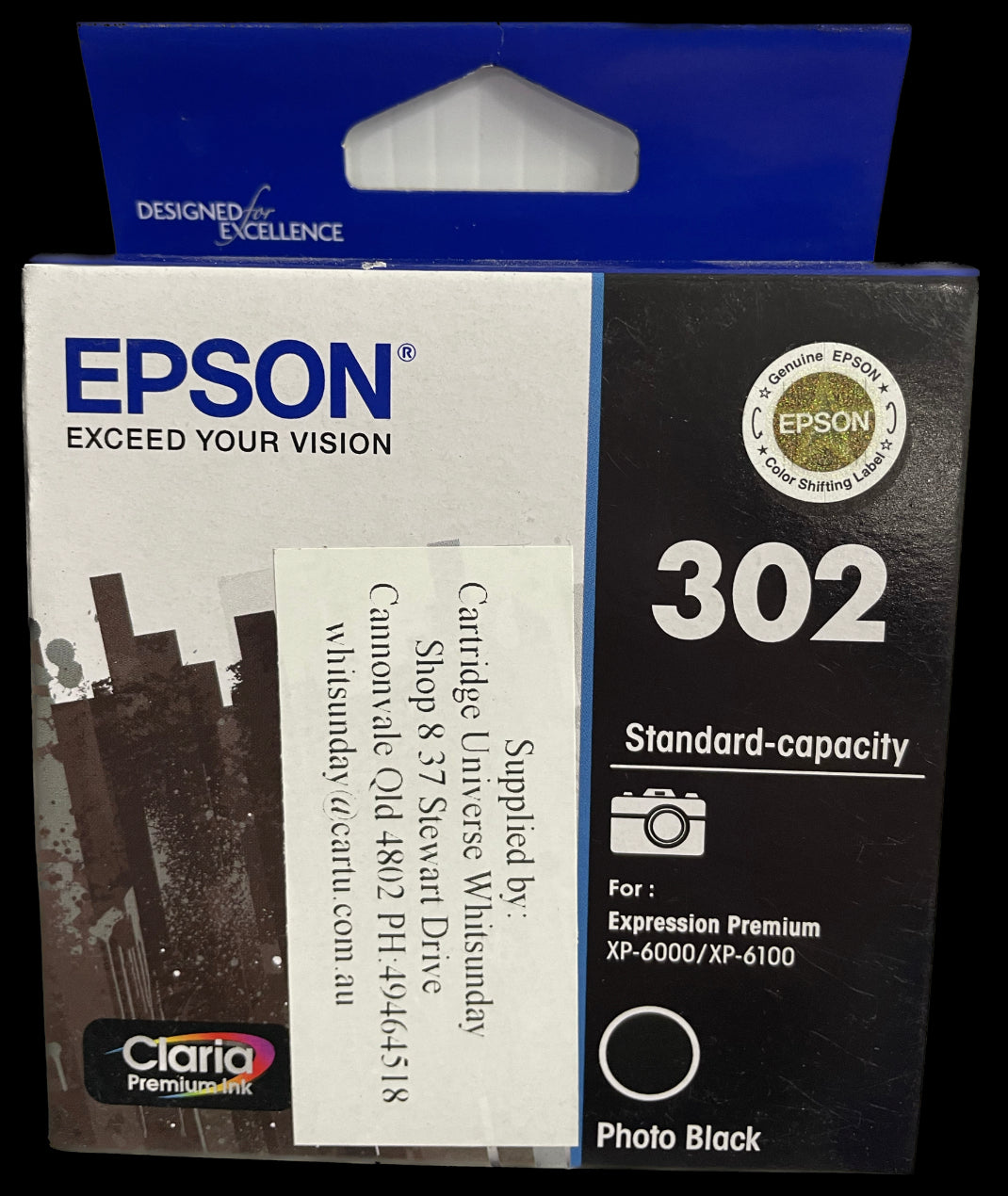 Epson 302 Photo Black OEM Ink Cartridge - Cartridge Universe Whitsundays
