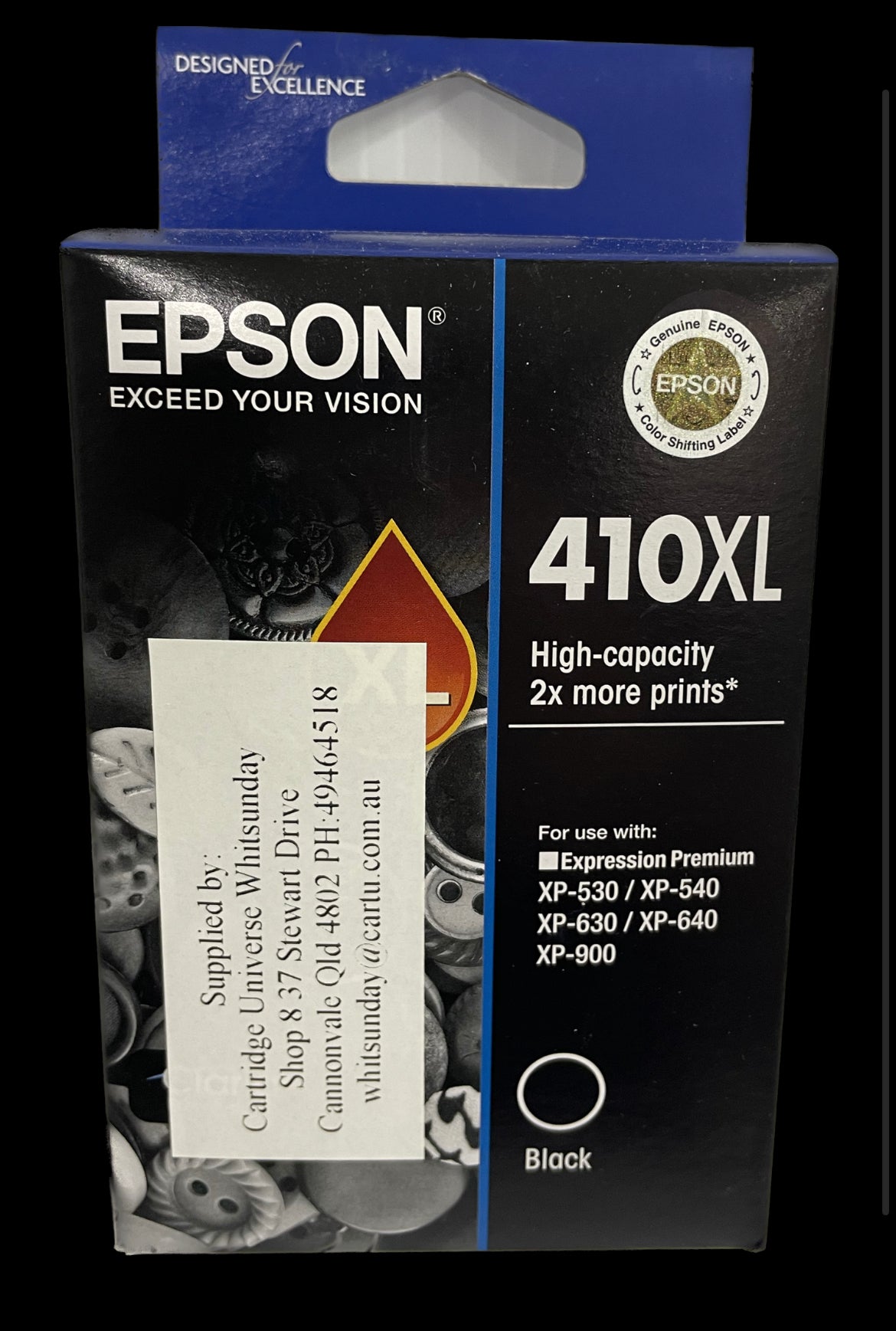 Epson 410 XL Black (OEM) - Cartridge Universe Whitsundays