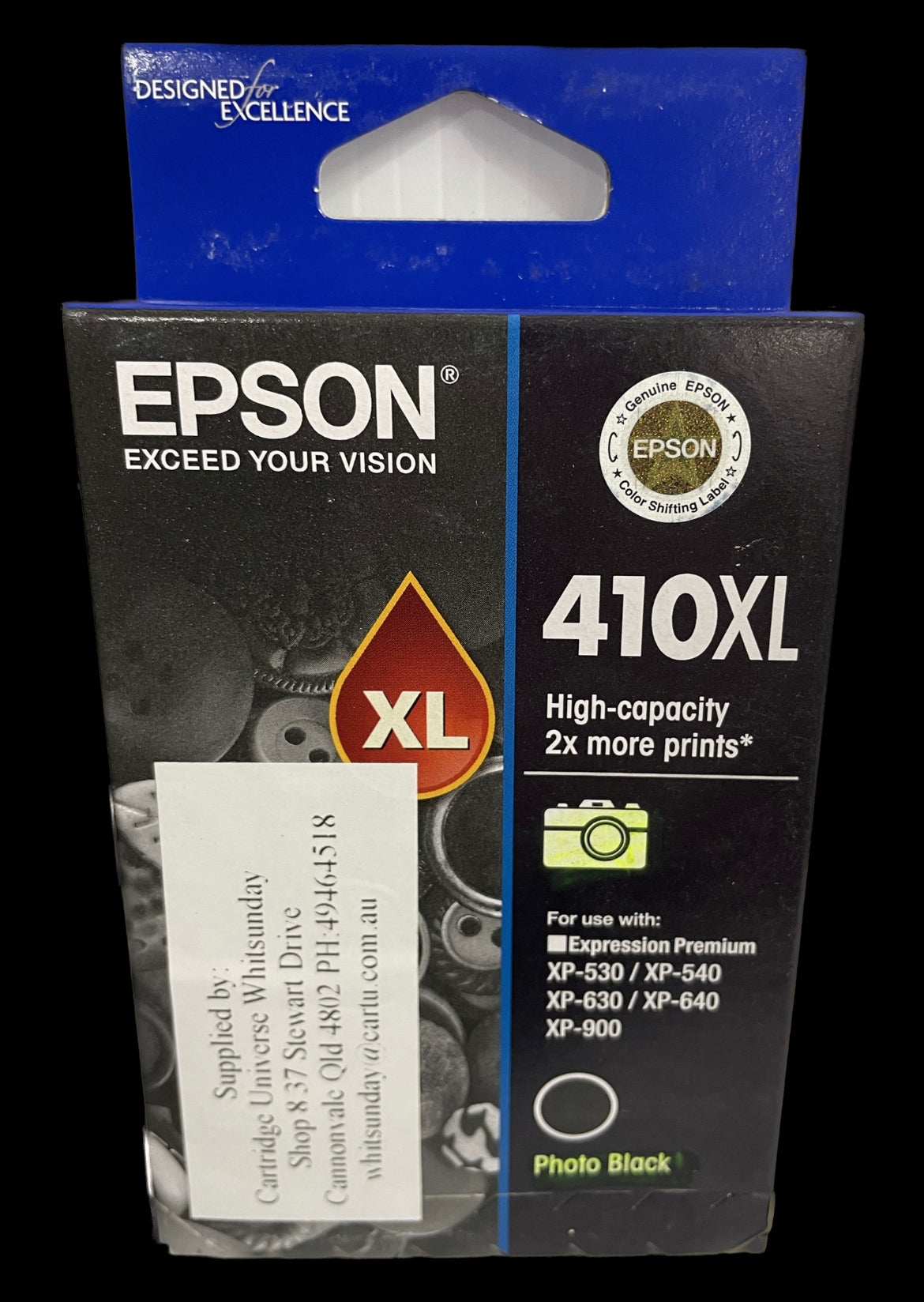 Epson 410 XL Photo Black (OEM) - Cartridge Universe Whitsundays