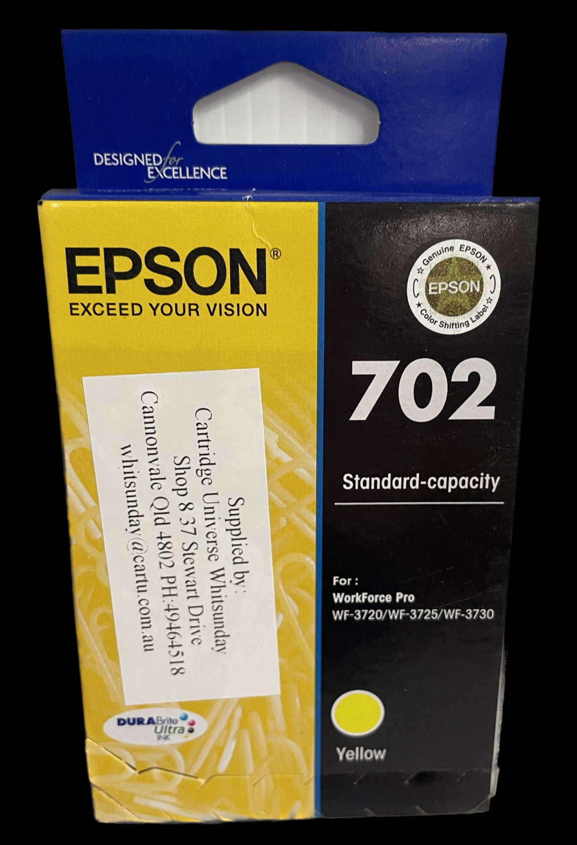 Epson 702 Yellow OEM Ink Cartridge - Cartridge Universe Whitsundays