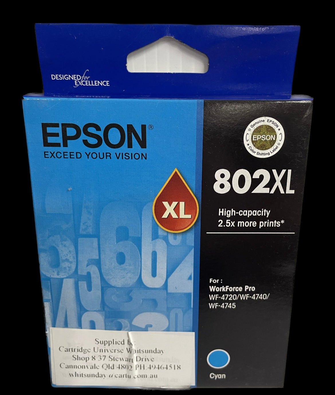 Epson 802XL Cyan OEM Ink Cartridge - Cartridge Universe Whitsundays