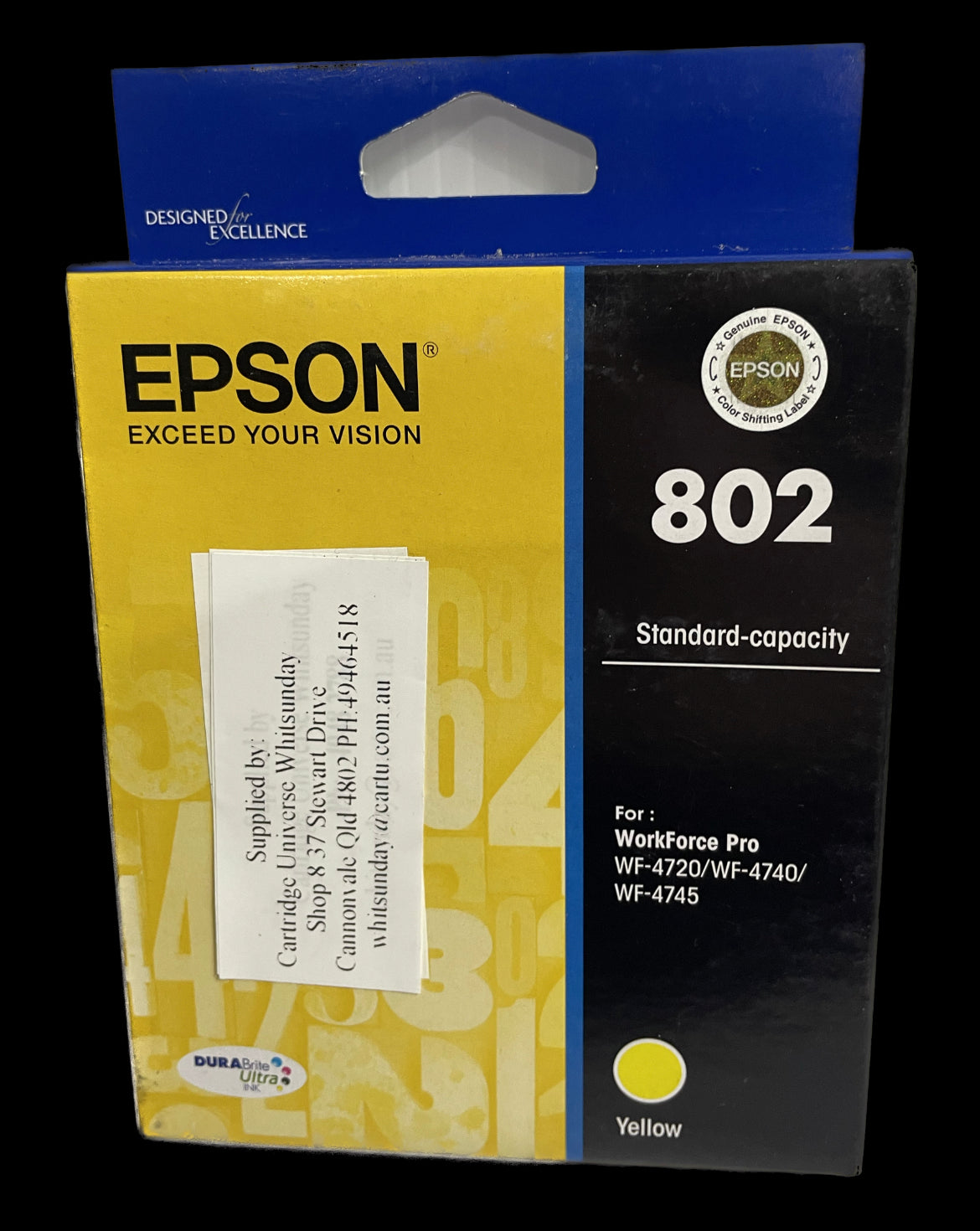 Epson 802 Yellow OEM Ink Cartridge - Cartridge Universe Whitsundays