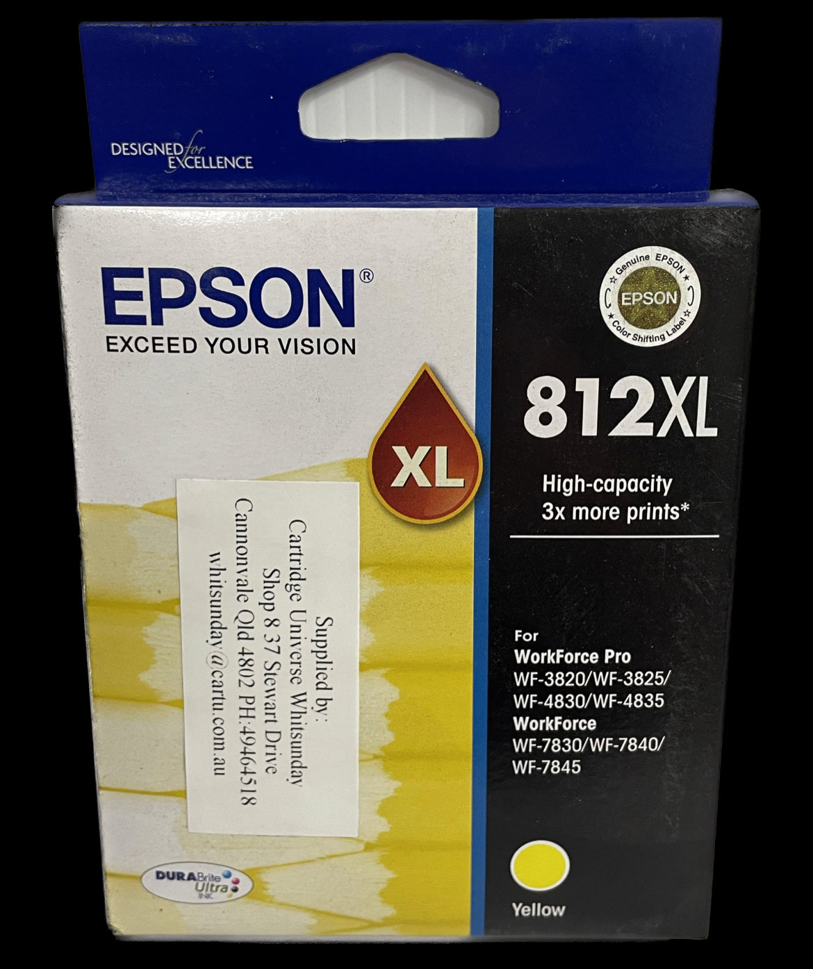 Epson 812XL Yellow OEM Ink Cartridge - Cartridge Universe Whitsundays