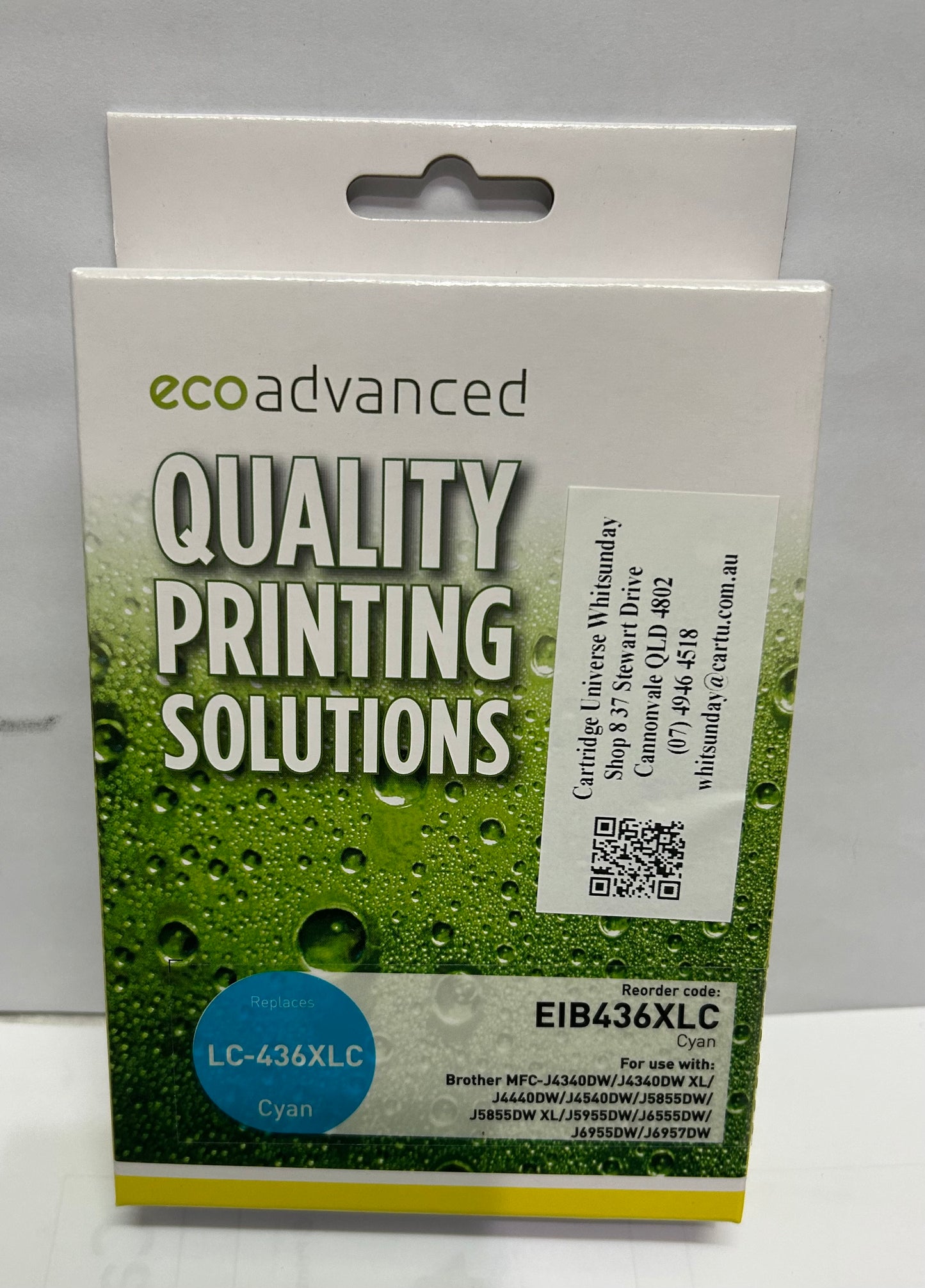 Compatible Brother LC 436XL Cyan Ink cartridge - Cartridge Universe Whitsundays