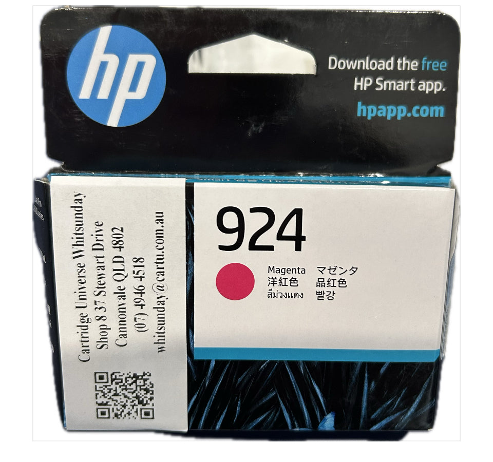 HP 924 MAGENTA Ink cartridge (OEM) - Cartridge Universe Whitsundays