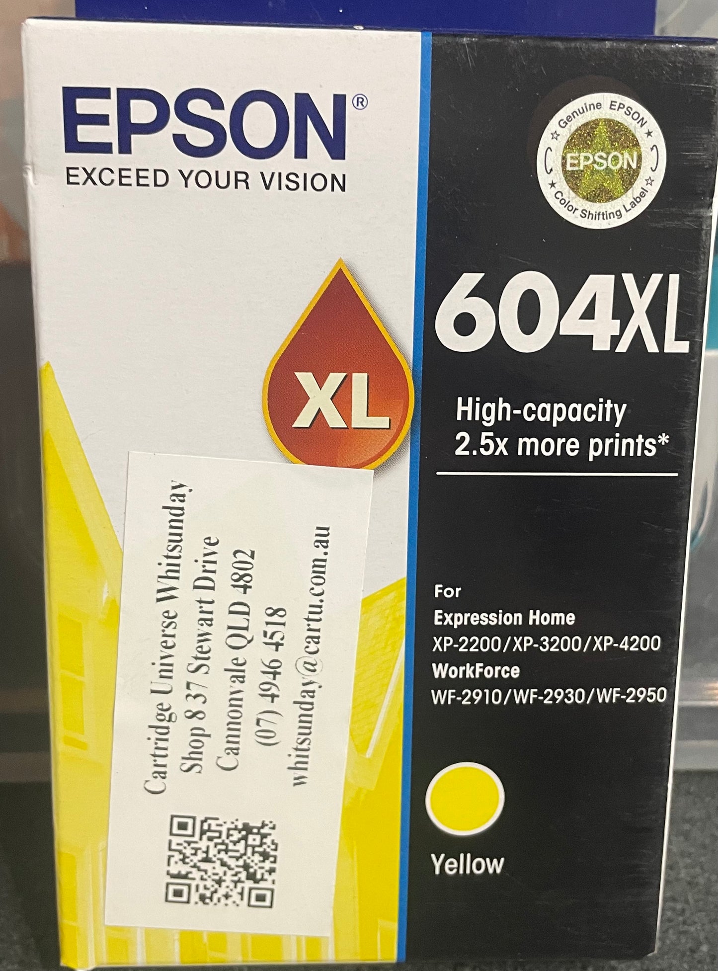 Epson 604XL Yellow Ink Cartridge (OEM) - Cartridge Universe Whitsundays