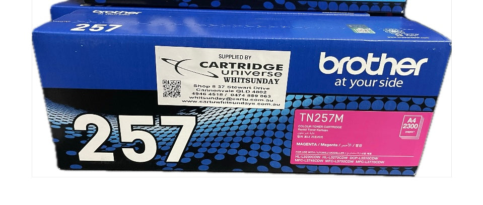 Brother TN 257 Magenta Toner OEM - Cartridge Universe Whitsundays