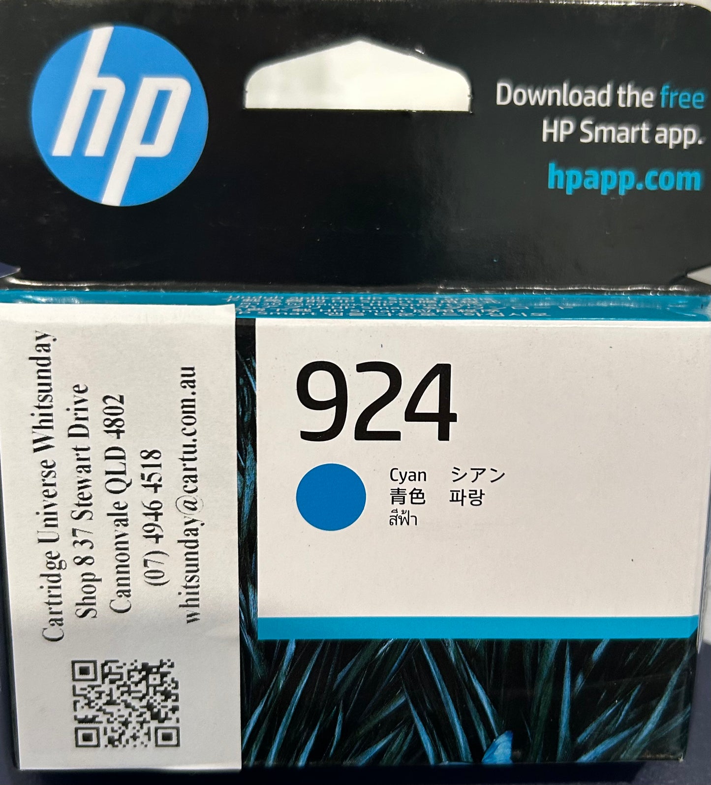 HP 924 CYAN Ink cartridge (OEM) - Cartridge Universe Whitsundays