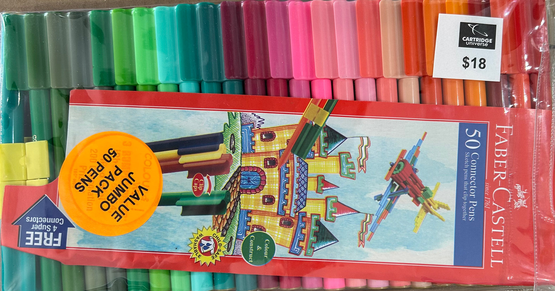 Faber Castell Assorted Connector Pens- 50 - Cartridge Universe Whitsundays