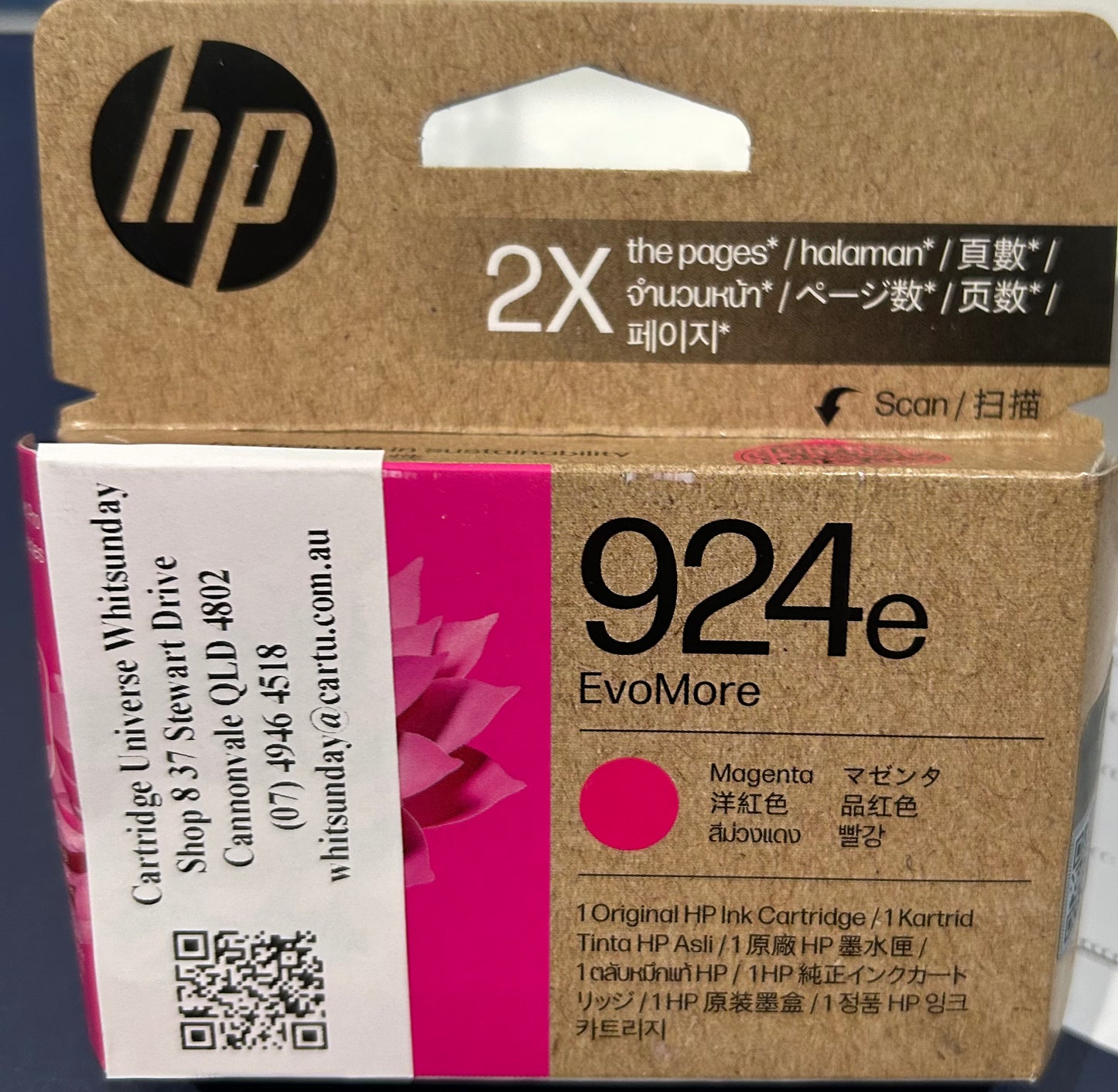 HP 924e MAGENTA high yield Ink cartridge (OEM) - Cartridge Universe Whitsundays