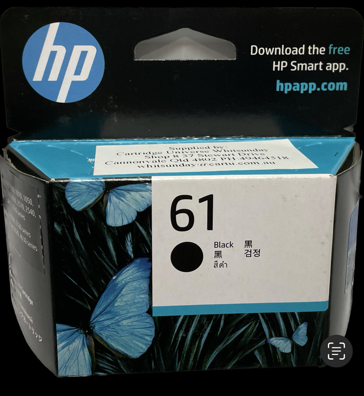 HP 61 Black (OEM) - Cartridge Universe Whitsundays