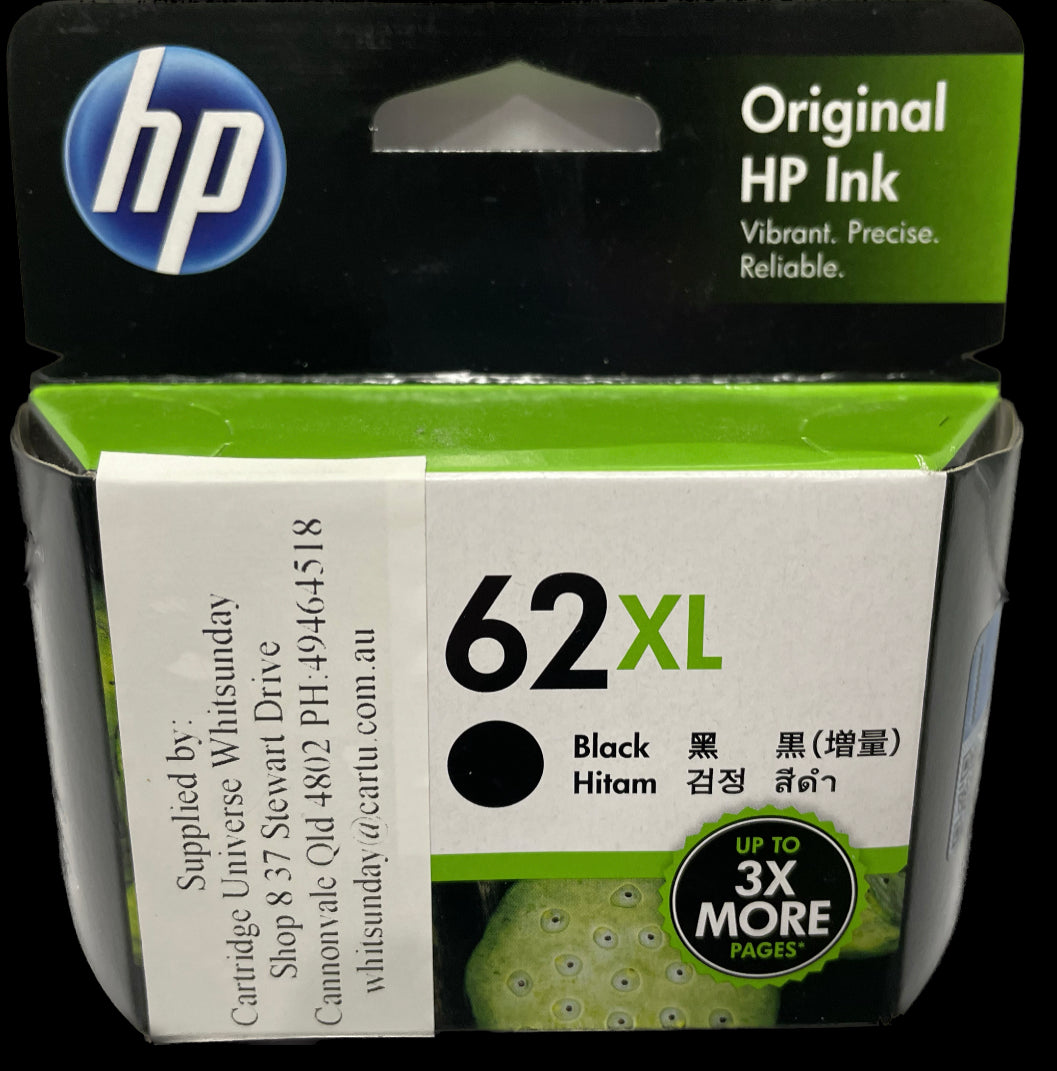 HP 62 XL Black (OEM) - Cartridge Universe Whitsundays