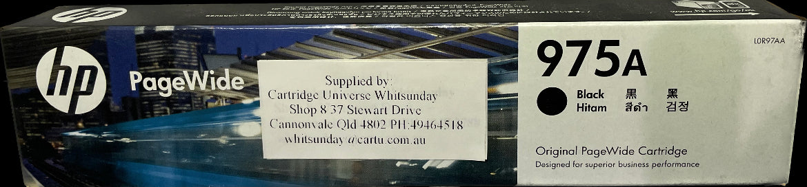 HP Pagewide 975 A Black (OEM) - Cartridge Universe Whitsundays