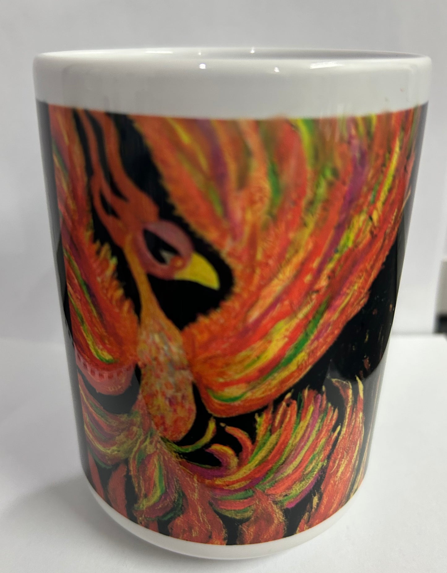 12 oz Mug: "The Phoenix" Design by Beth Walters