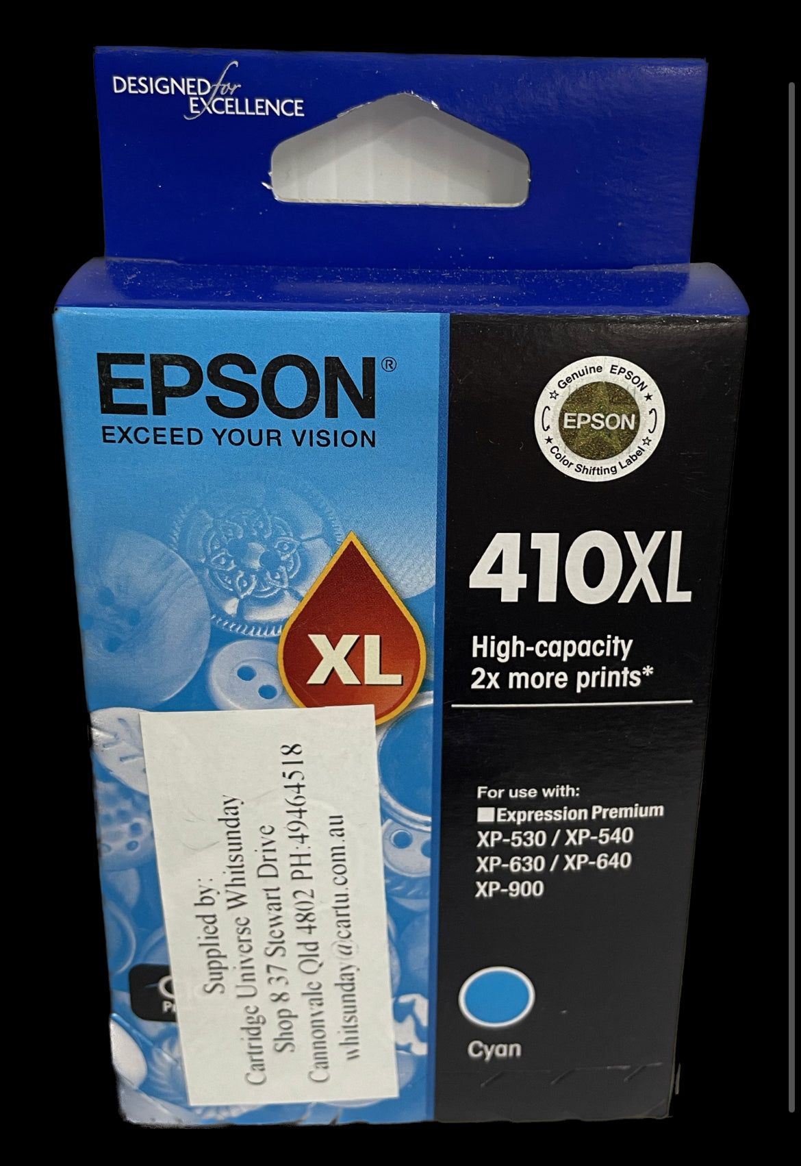 Epson 410 XL Cyan (OEM) - Cartridge Universe Whitsundays
