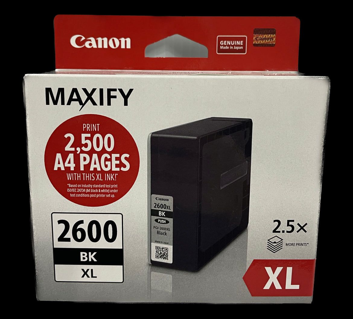Canon PGI 2600XL Black OEM Ink Cartridge - Cartridge Universe Whitsundays