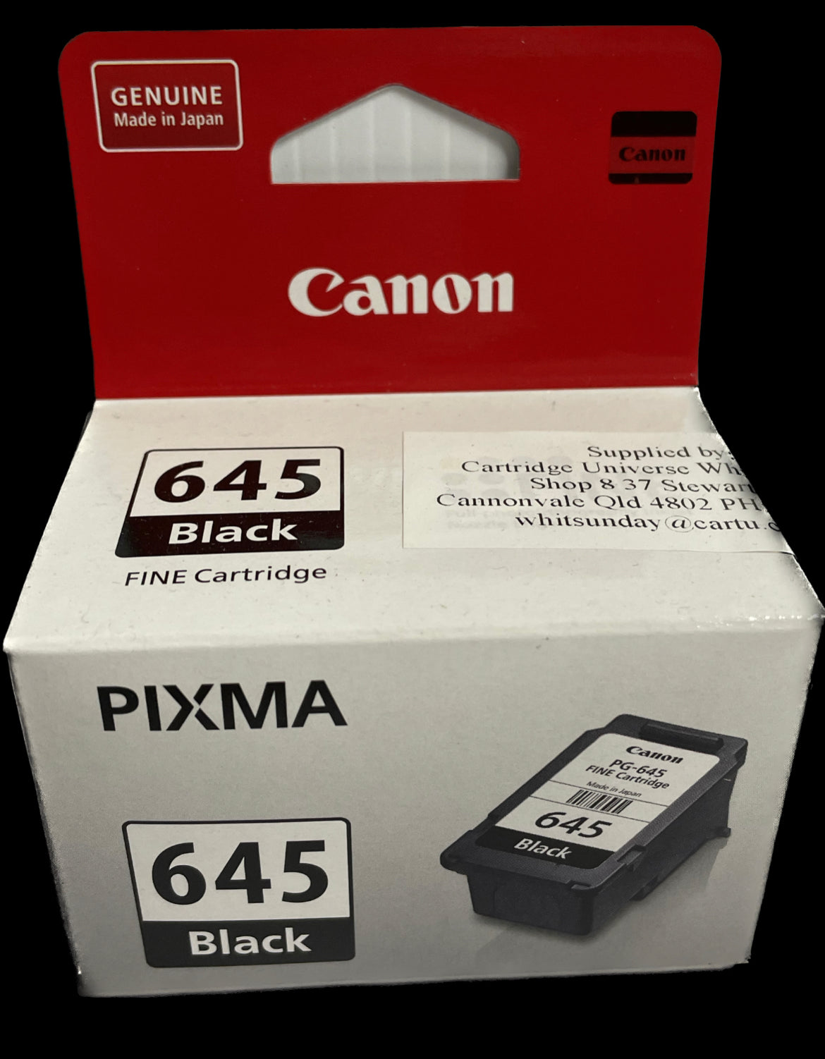 Canon OEM PG 645 Black Ink Cartridge - Cartridge Universe Whitsundays
